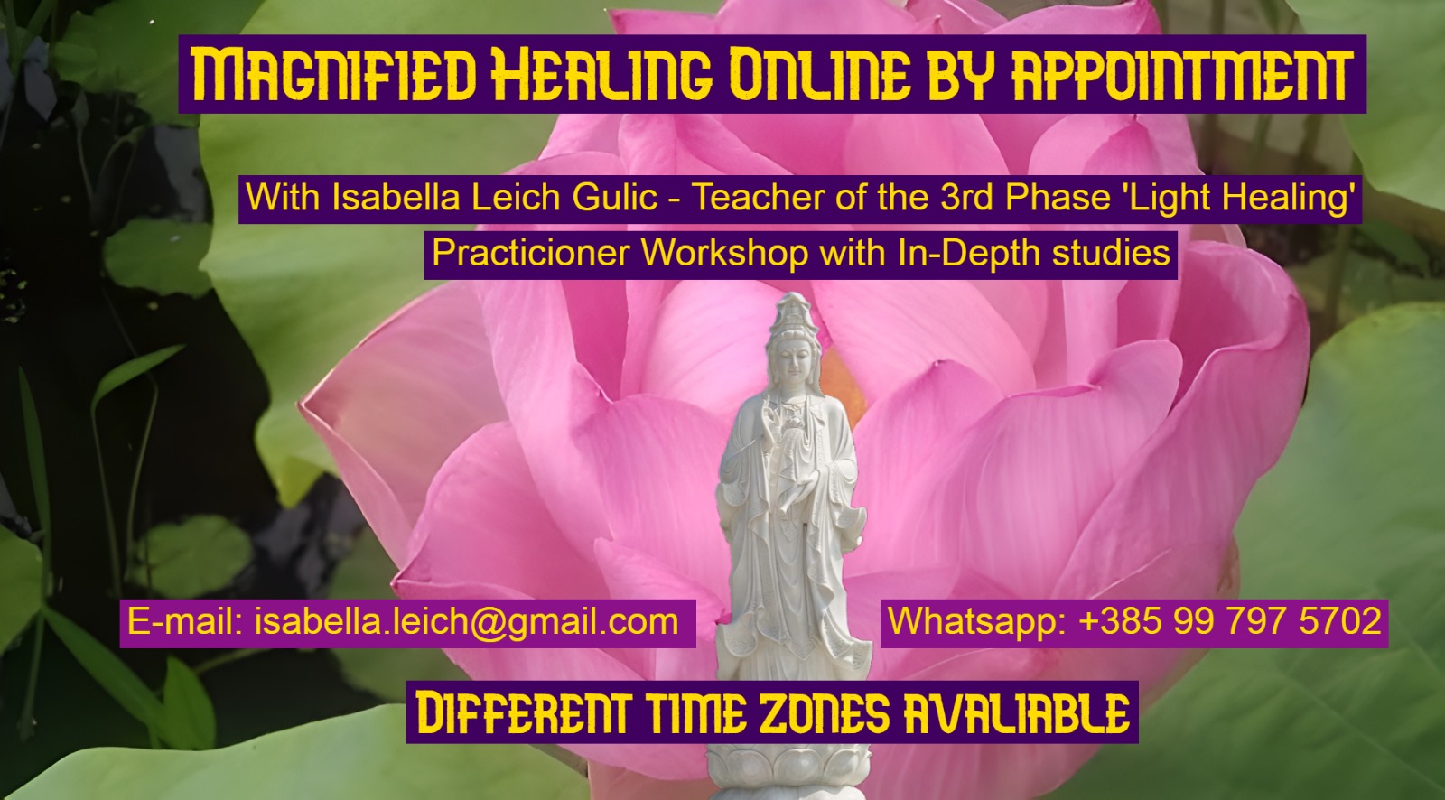 Online by appointment First Phase/First Phase Review, First Phase Review and Advanced Studies Workshops offered by appointment 2-3 connecting days